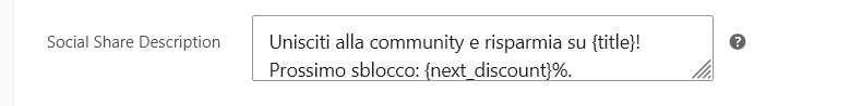 6.3 - Social Share Description field inside the product metabox