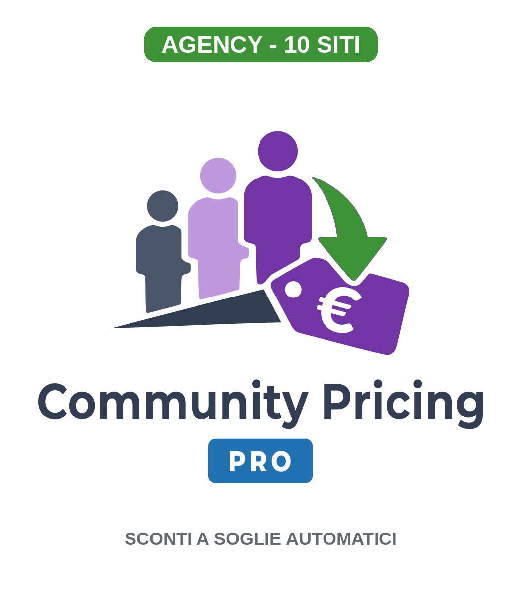 Community Pricing PRO — Agency (Nuova licenza)
